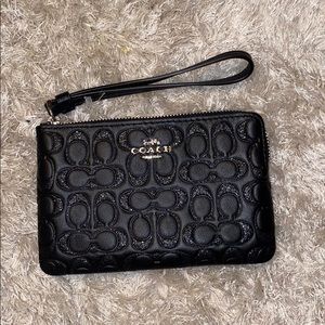 Wristlet Wallet Card Case-Glitter Leather
